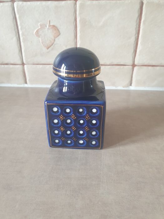 Pojemnik porcelanowy kobaltowy Vintage