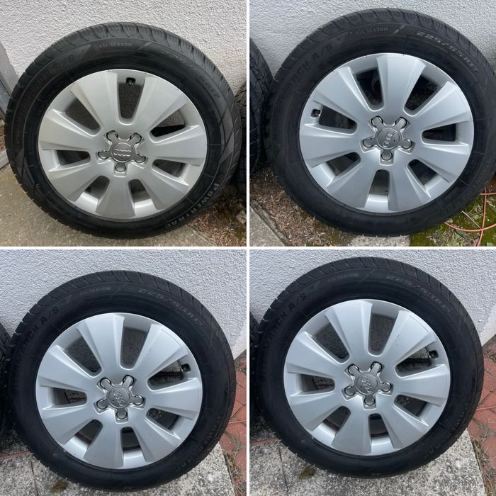 Koła Audi A4 idealne wielosezonowe 225/55/17 Seat Volkswagen 5x112