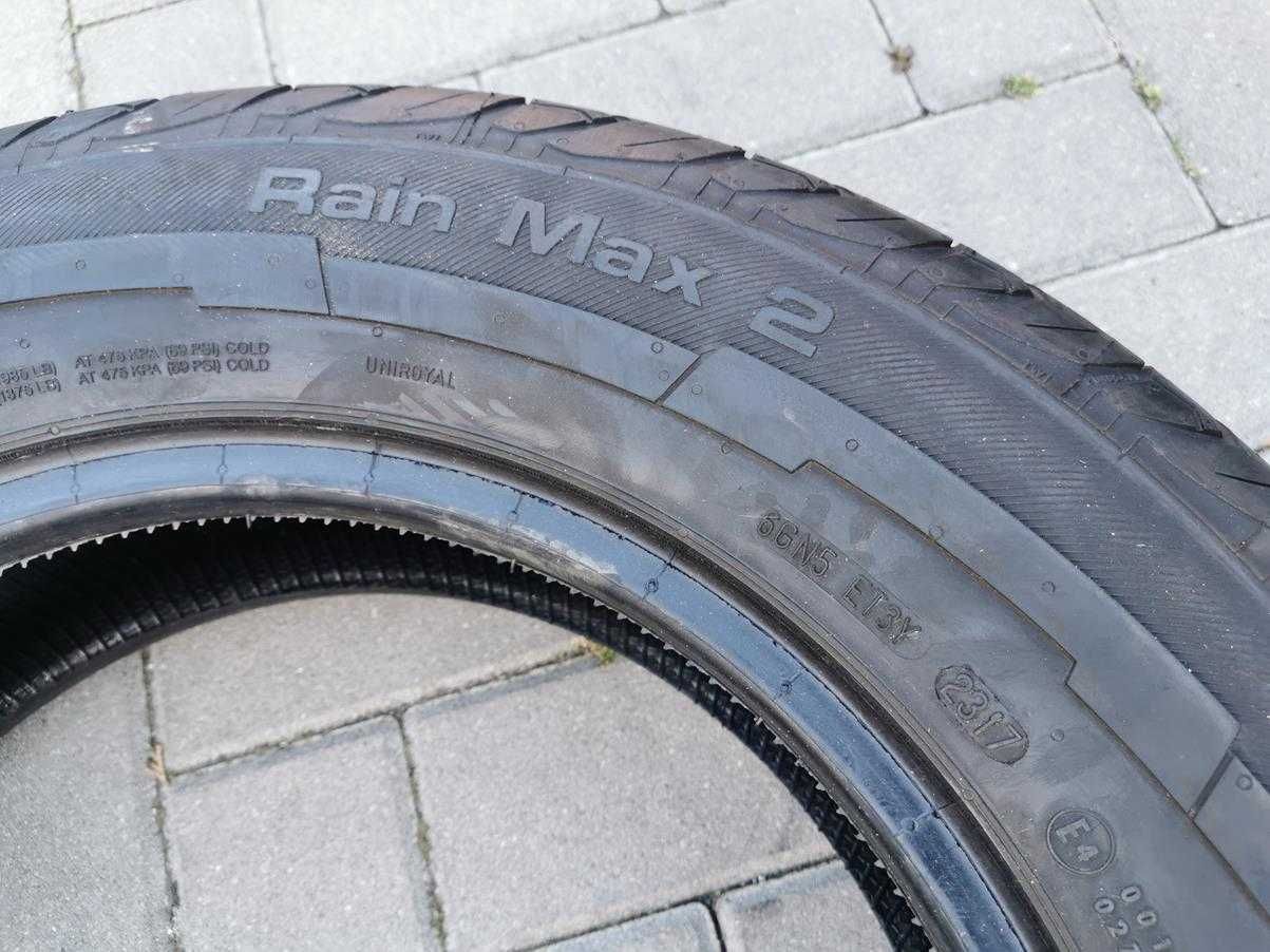 185/75 104/102R R16C UNIROYAL RainMax2 9mm 2017r NOWE Letnie BUS 2szt