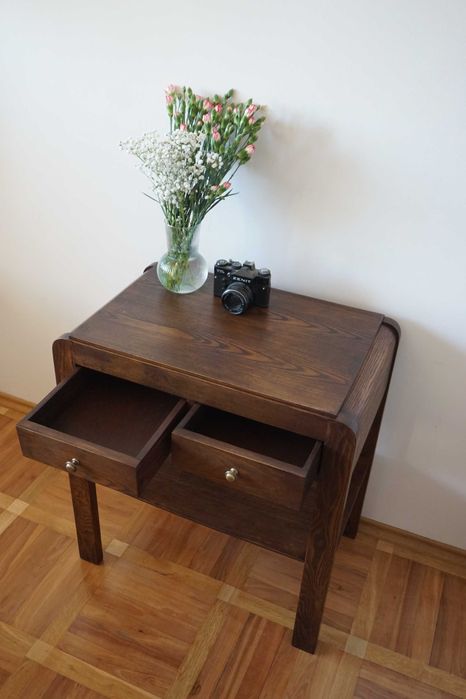 Stolik prl art deco vintage konsolka biurko model 640b