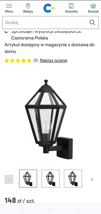 4 SZTUKI Lampy zewnętrzne kinkiet