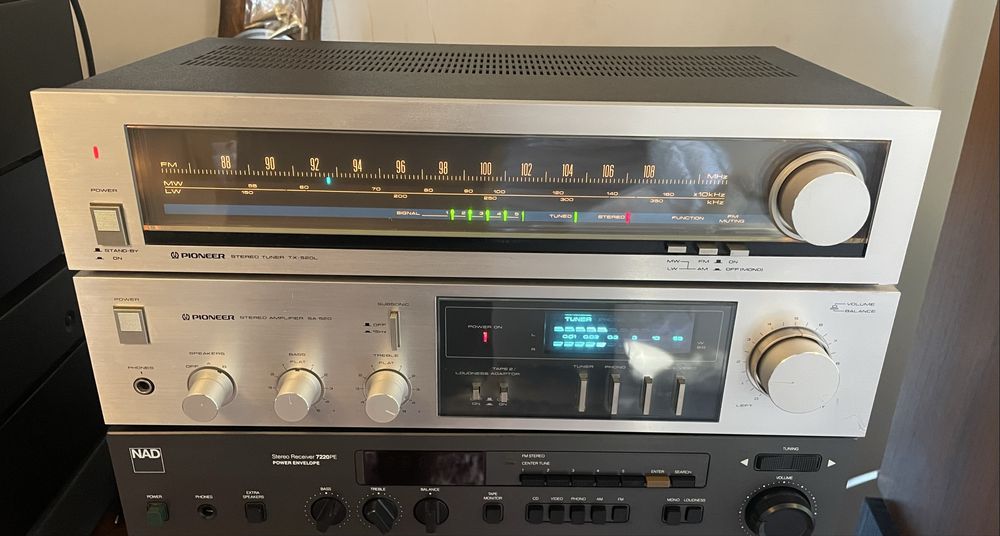 Pioneer Blue Line zestaw stereo SA-520+ TX 520L vintage stan bdb
