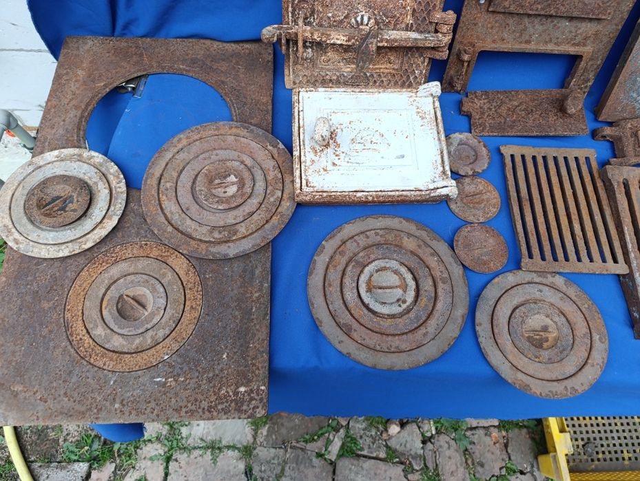 Чугунные запчасти к дровяной печки СССР плита дверца круги дверка двер