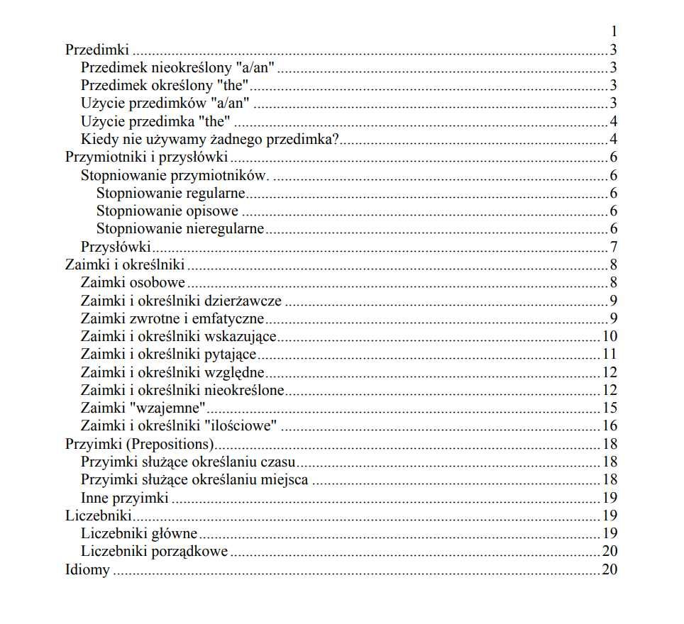 Notatki maturalne język angielski matura 2024