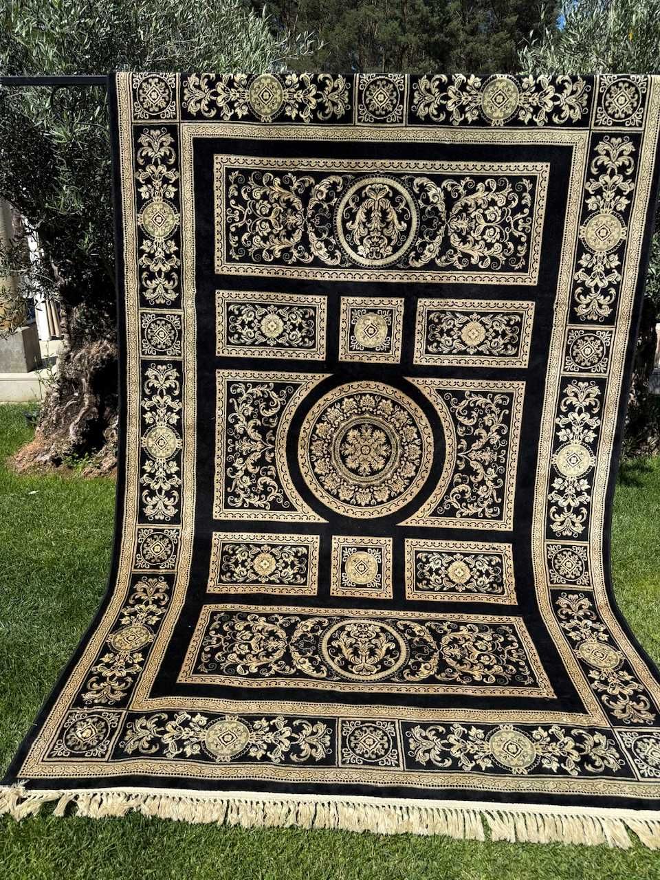 Dywan wzór perski Versace jedwab belgijski Viskoza 300x200 cm