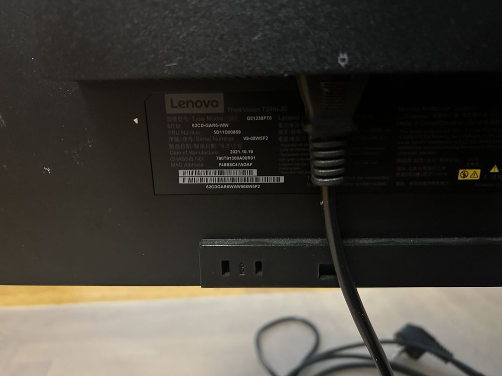 Монітор Lenovo ThinkVision T24m-20 (23.8)