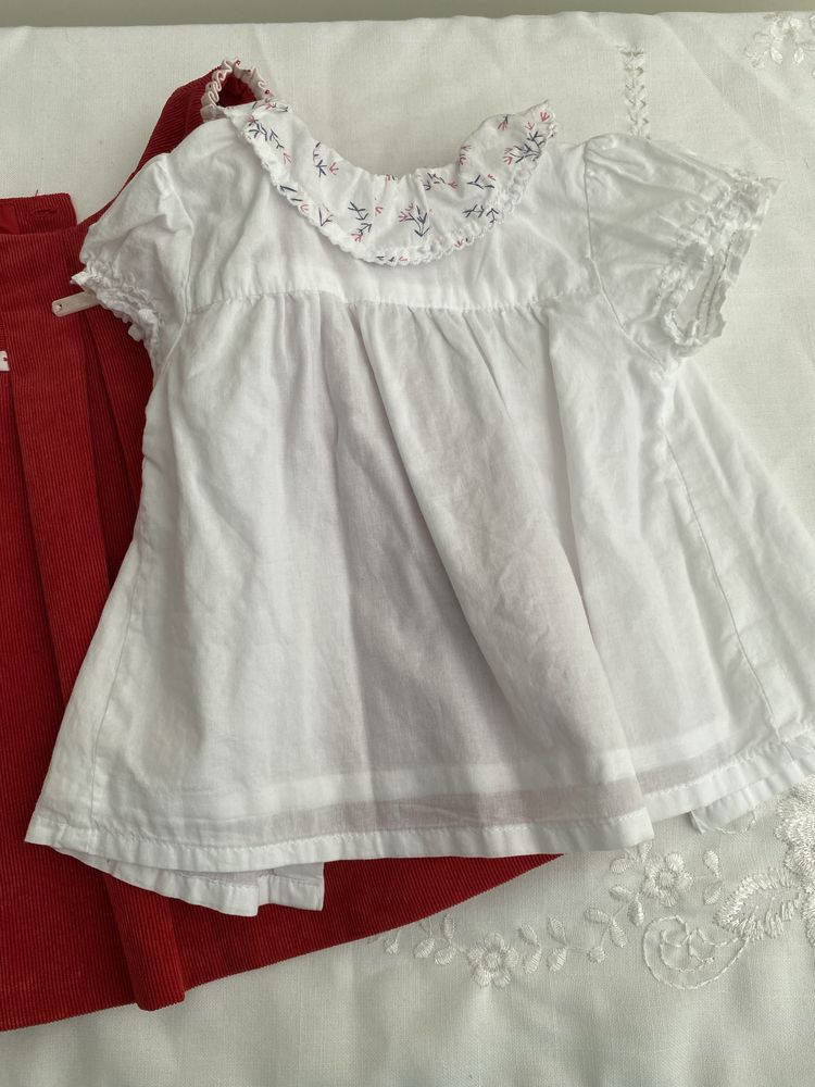 Mayoral Conjunto Vestido e blusa com golinha