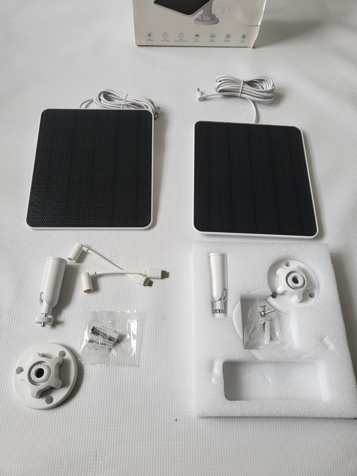 2 sztuki panele solarne do kamer, oświetlenia itp