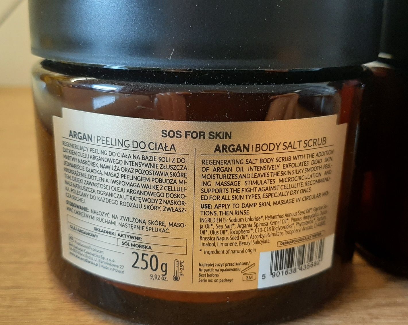 Argan Body Salt Scrub, Butter