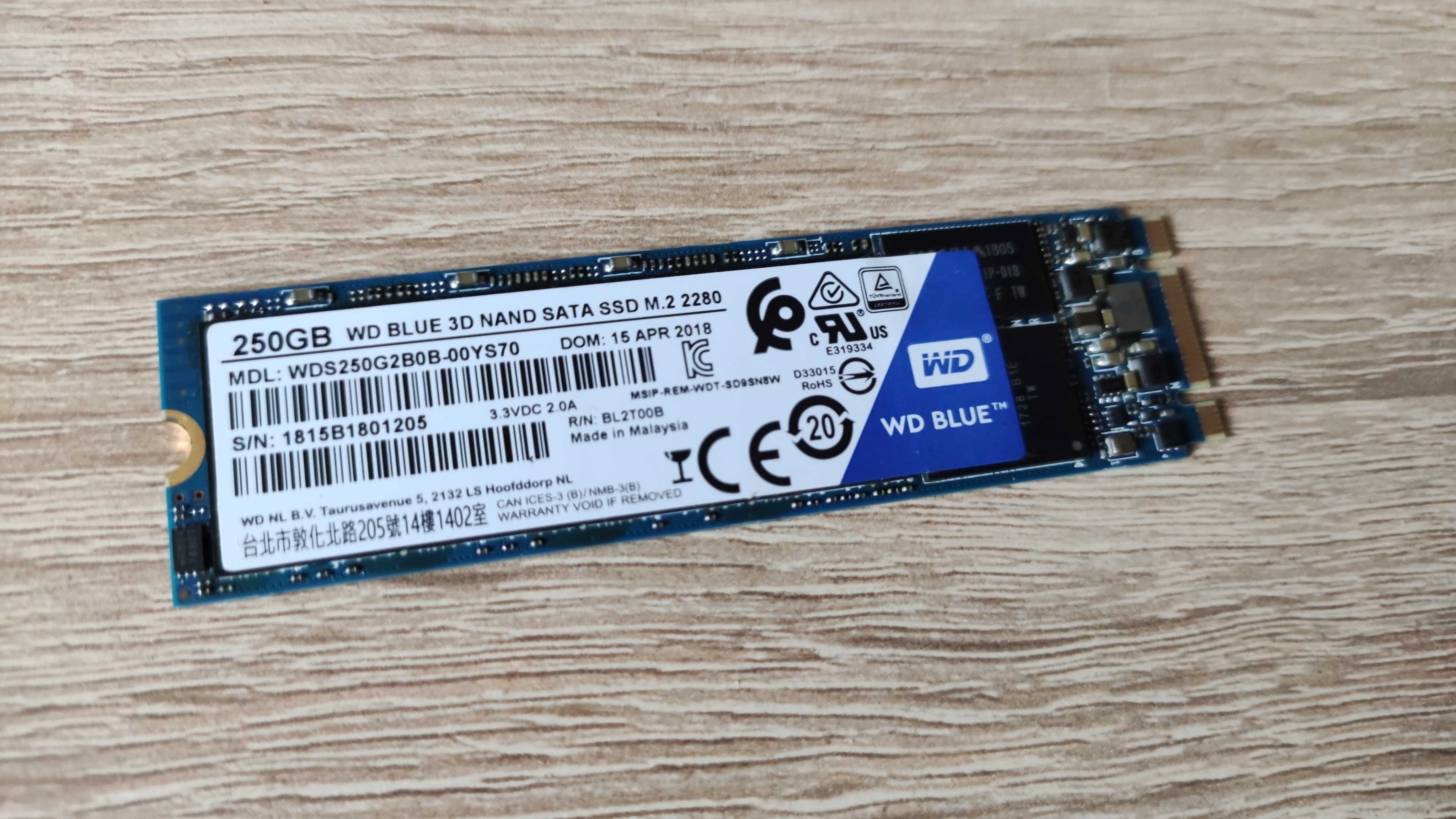 SSD диск Western Digital Blue SN570 250GB M.2 PCI-E 3.0 TLC