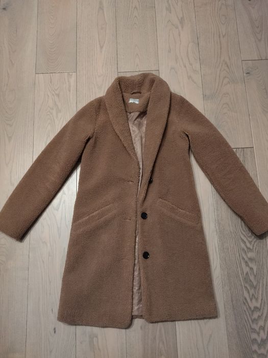 Fat Face płaszcz pluszowy brązowy r. 34 XS