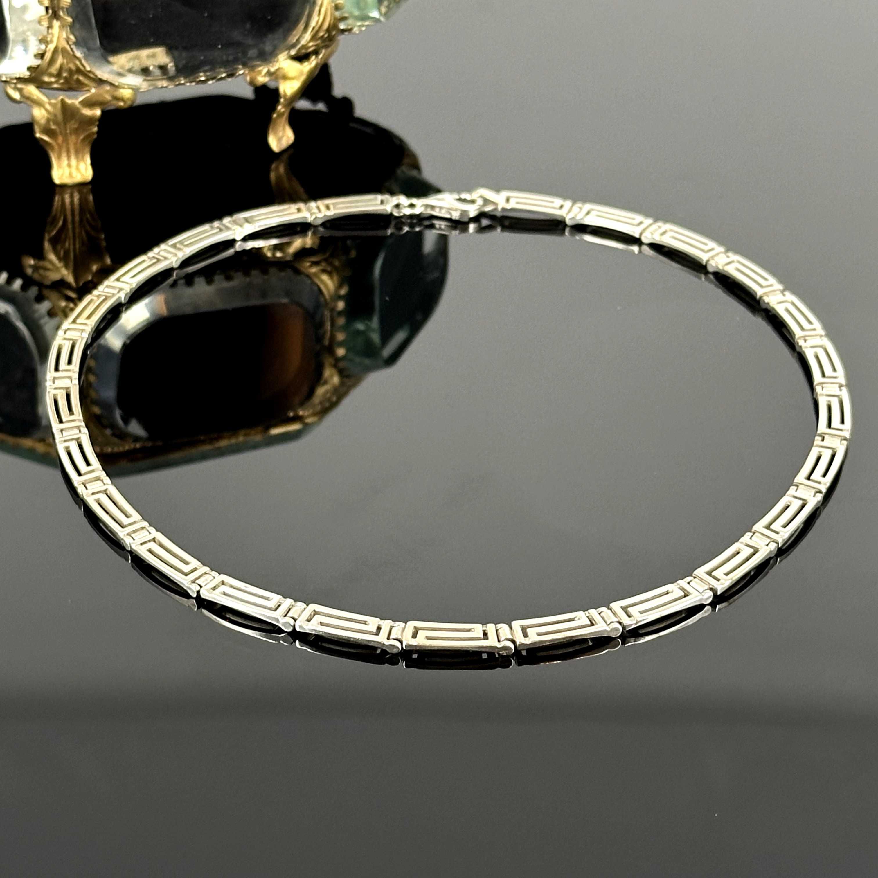 Srebro - Srebrny naszyjnik Versace - próba srebra 925.