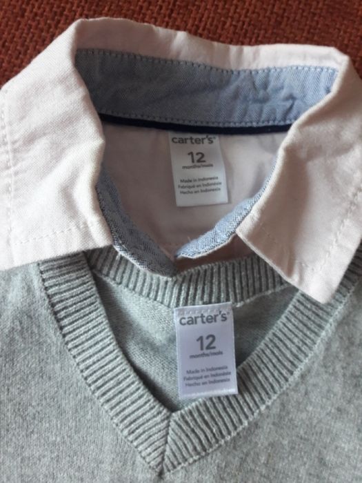 Carter's сорочка з жилеткою 12 міс