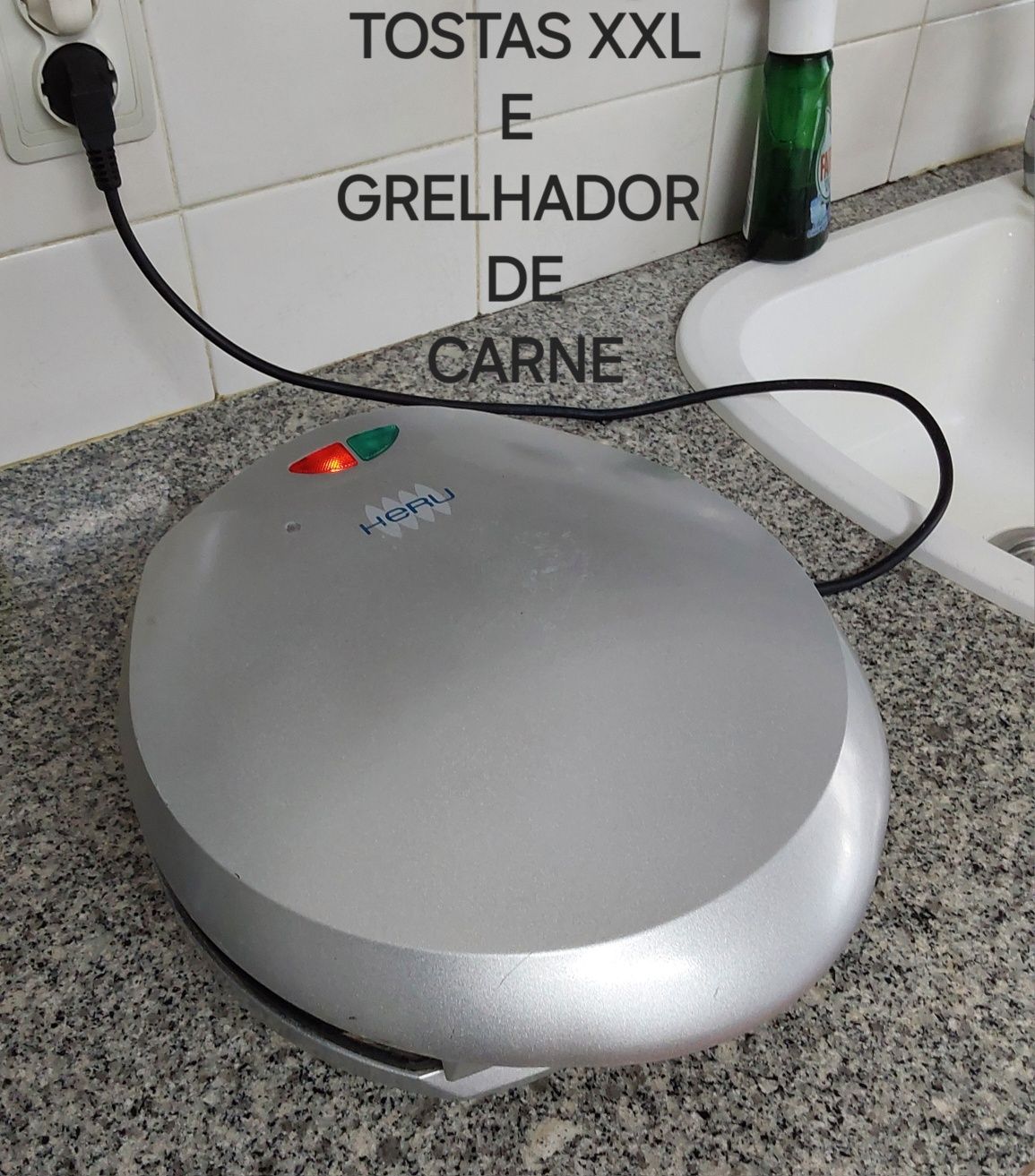 TOSTADEIRA E GRILL,FUNCIONA 100%. Casa,Cozinha,Restaurante,Campismo.