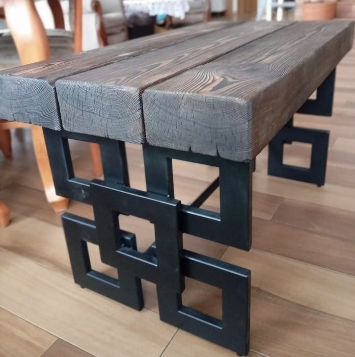 Stolik kawowy - ława - nogi. LOFT