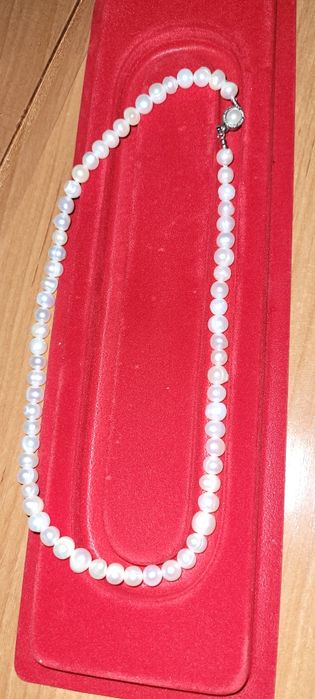 Naszyjnik perły naturalne hodowlane