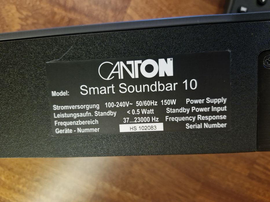 Sprzedam nie urzywany głośnik sundbar CANTON 10