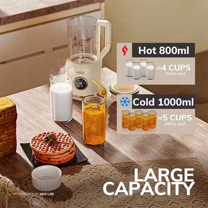 Блендер MIUI XIAOMI Smart Blender з підігрівом, сенсорне управління