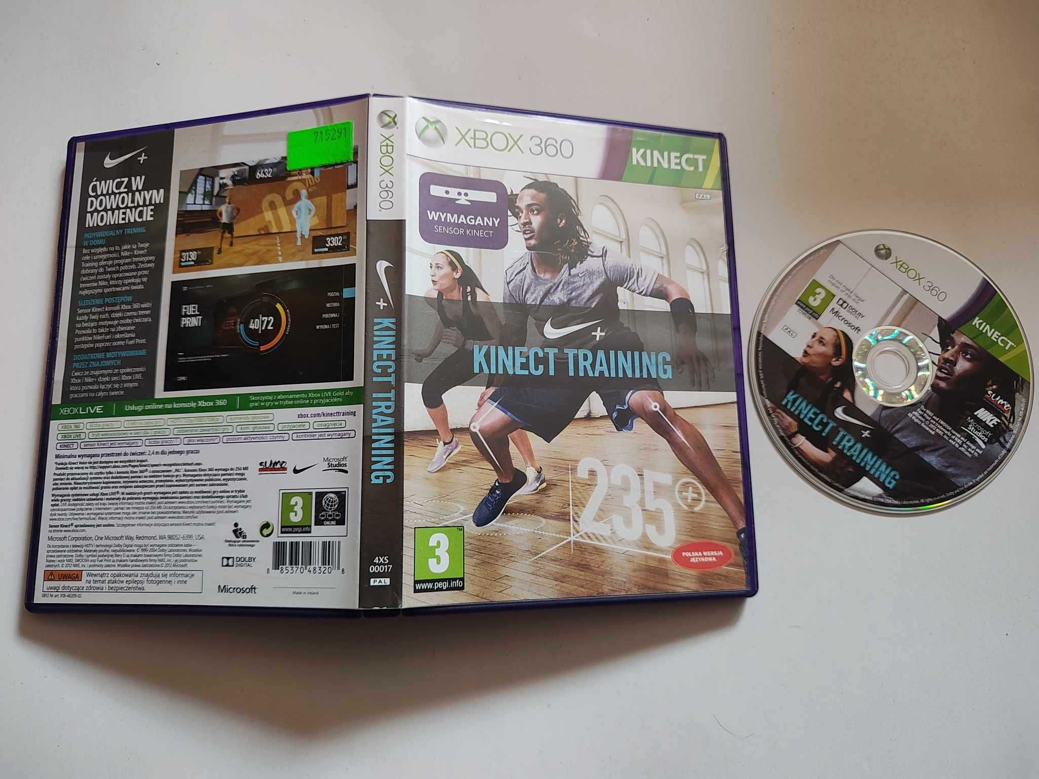 Gra Xbox 360 KINECT Nike Training PL