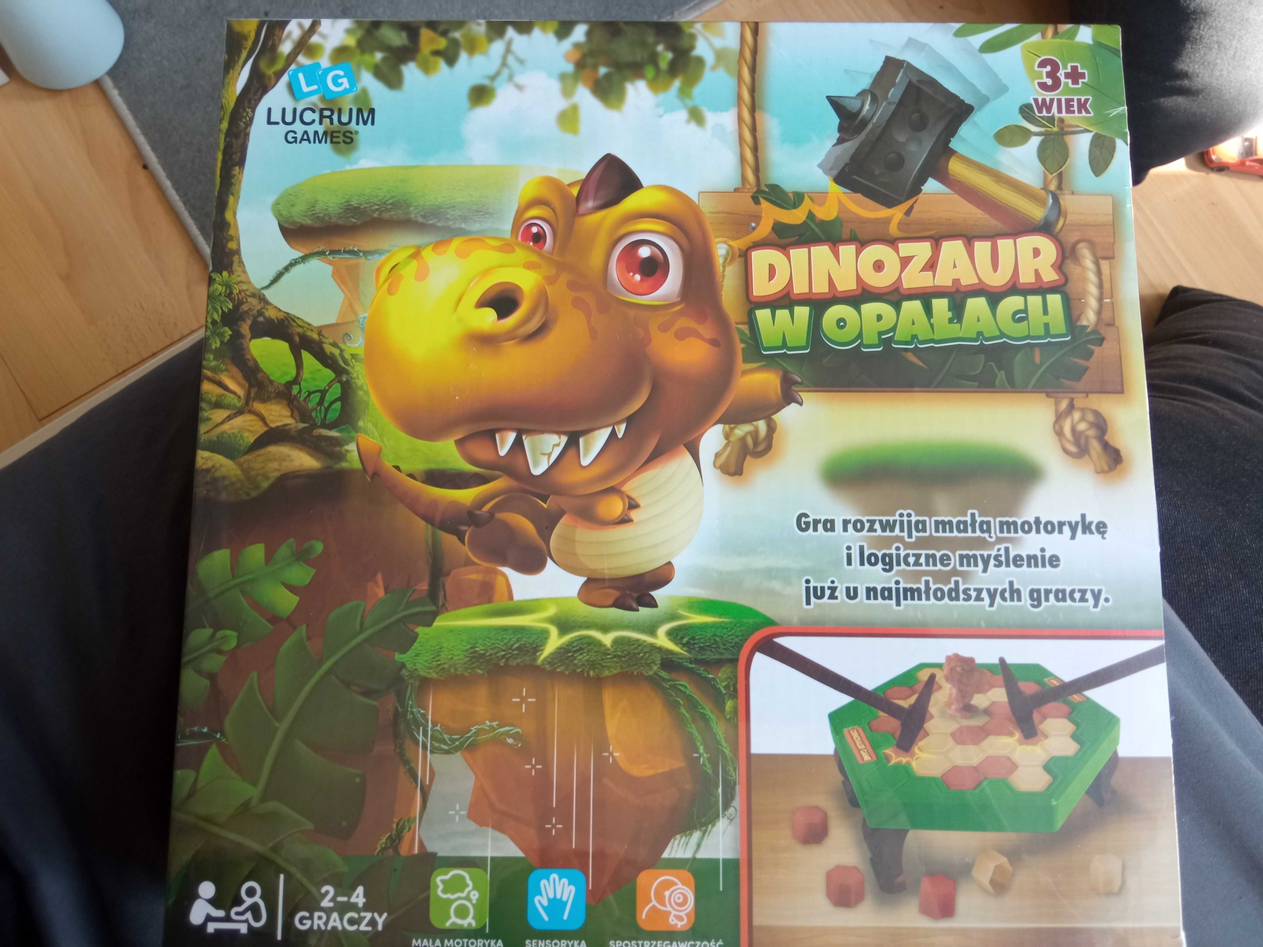 Dinozaur w opałach Gra dla dzieci nowa LG lucrum