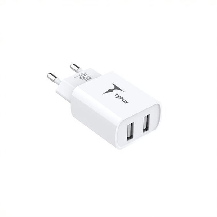 Ładowarka sieciowa T-PHOX POCKET SERIES 2xUSB TCC-224 2.4A 12W + KABEl