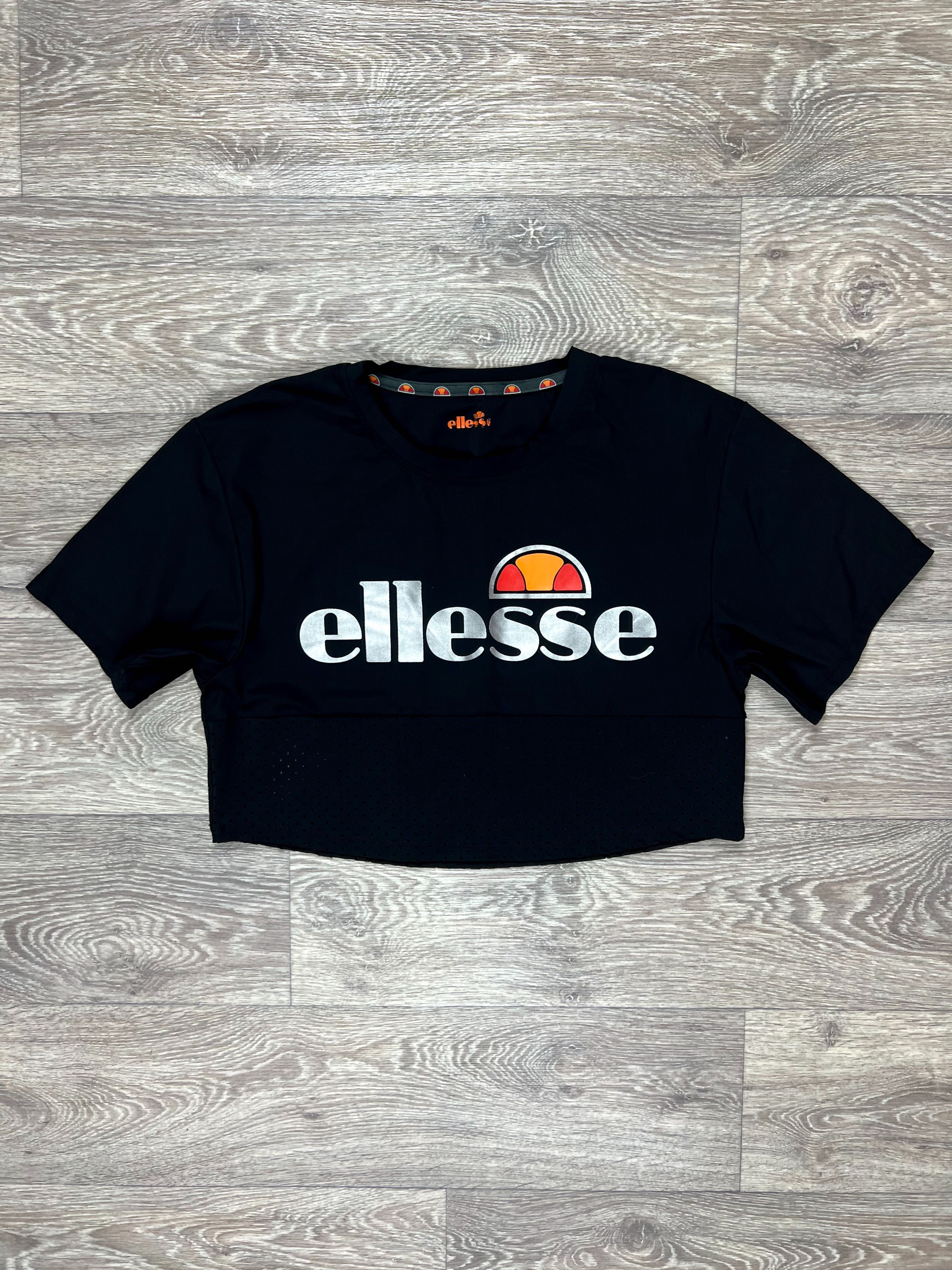 Ellesse футболка М/L размер oversize женская укорочена оригинал