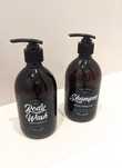 Dozowniki 500ml 2szt "Shampoo" i "Body Wash"