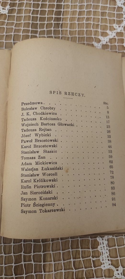 "Czcigodni Polacy Charaktery" A. Świętochowski rok wydania 1923