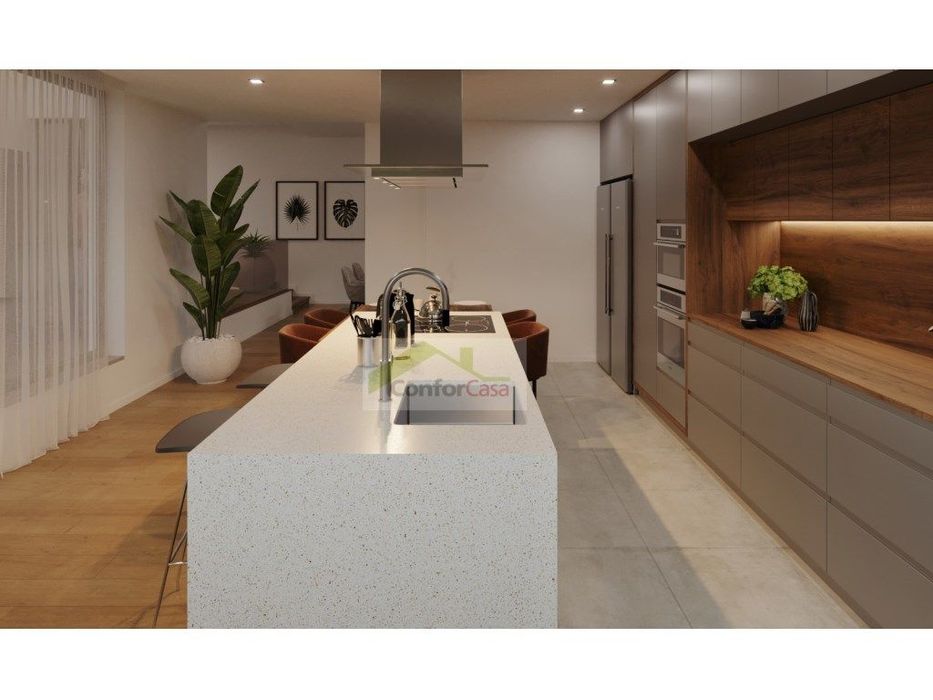 Moradia Térrea T4 de Gaveto com Piscina em Braga - Moderna e Luxuosa