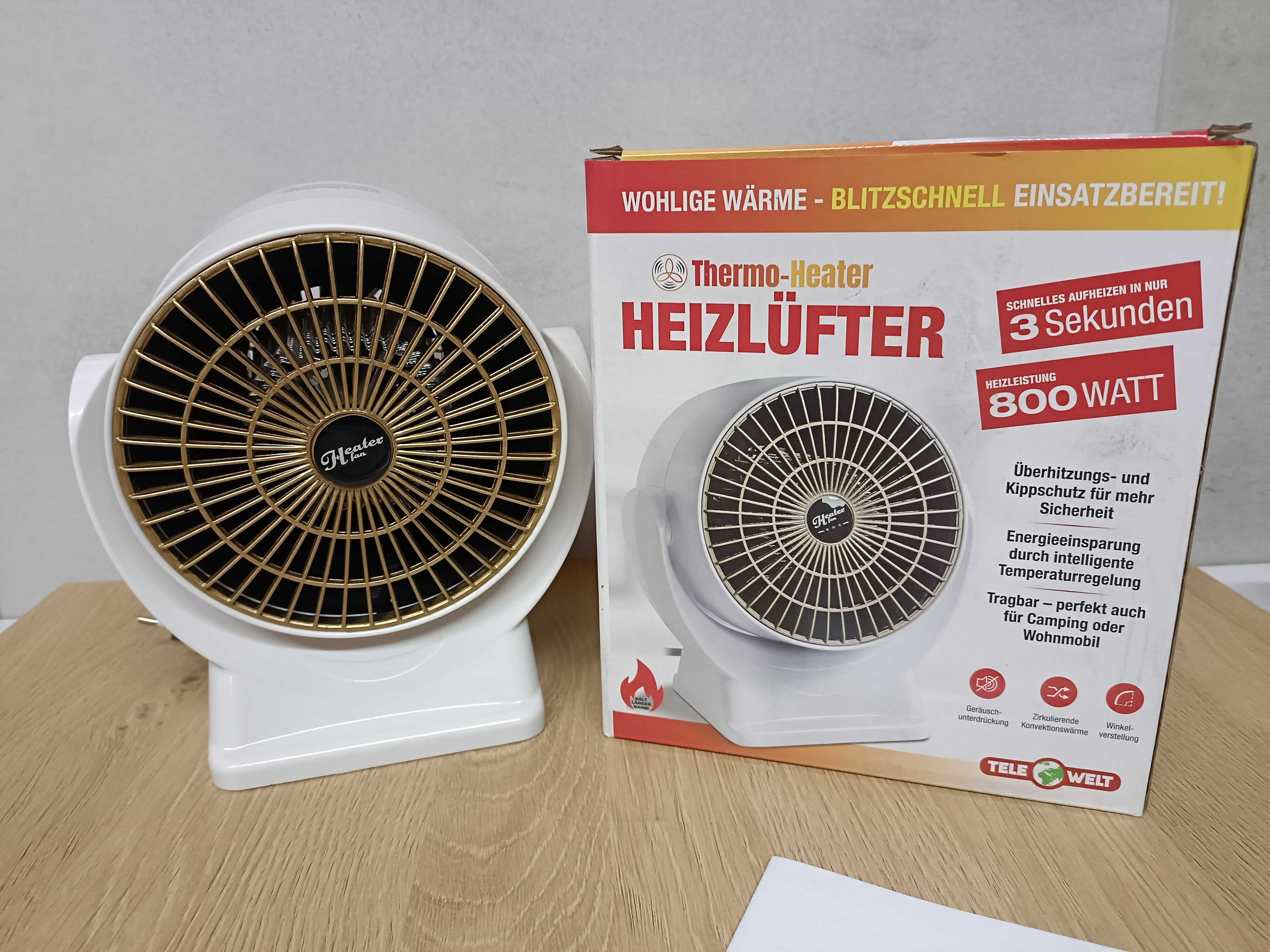 Termowentylator biały 800 W