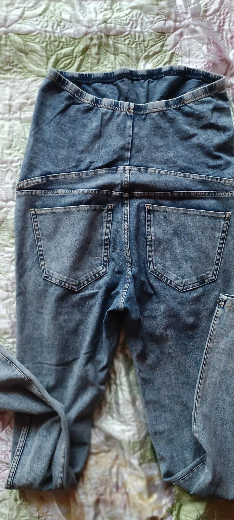 Стильні штани, джинси, джегінси для вагітних сині H&M