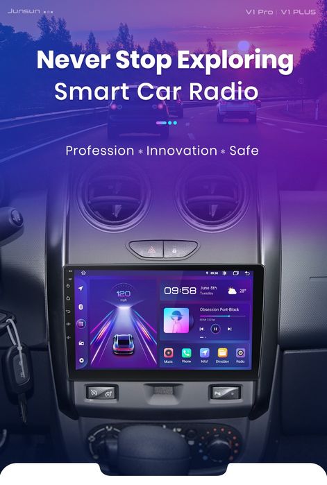 Rádio 9" Android Dacia Duster 2015 a 2020 CARPLAY WIFI GPS 2/32GB novo