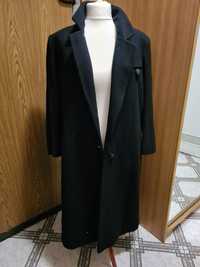 Wełniany czarny płaszcz XL USA MARIO DE PINTO