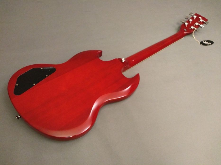 Harley Benton DC-580 Cherry Vintage Series-gitara elektryczna-typ SG