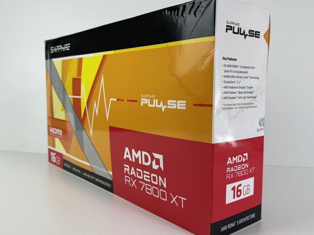 Нова Відеокарта SAPPHIRE Radeon RX 7800 XT Pulse 16 ГБ Гарантія