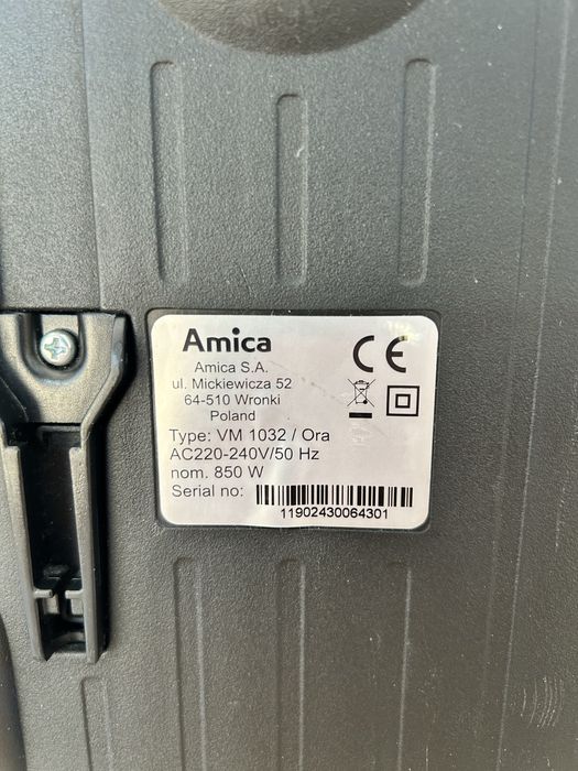 Odkurzacz Amica Ora - 900 Wat - super stan