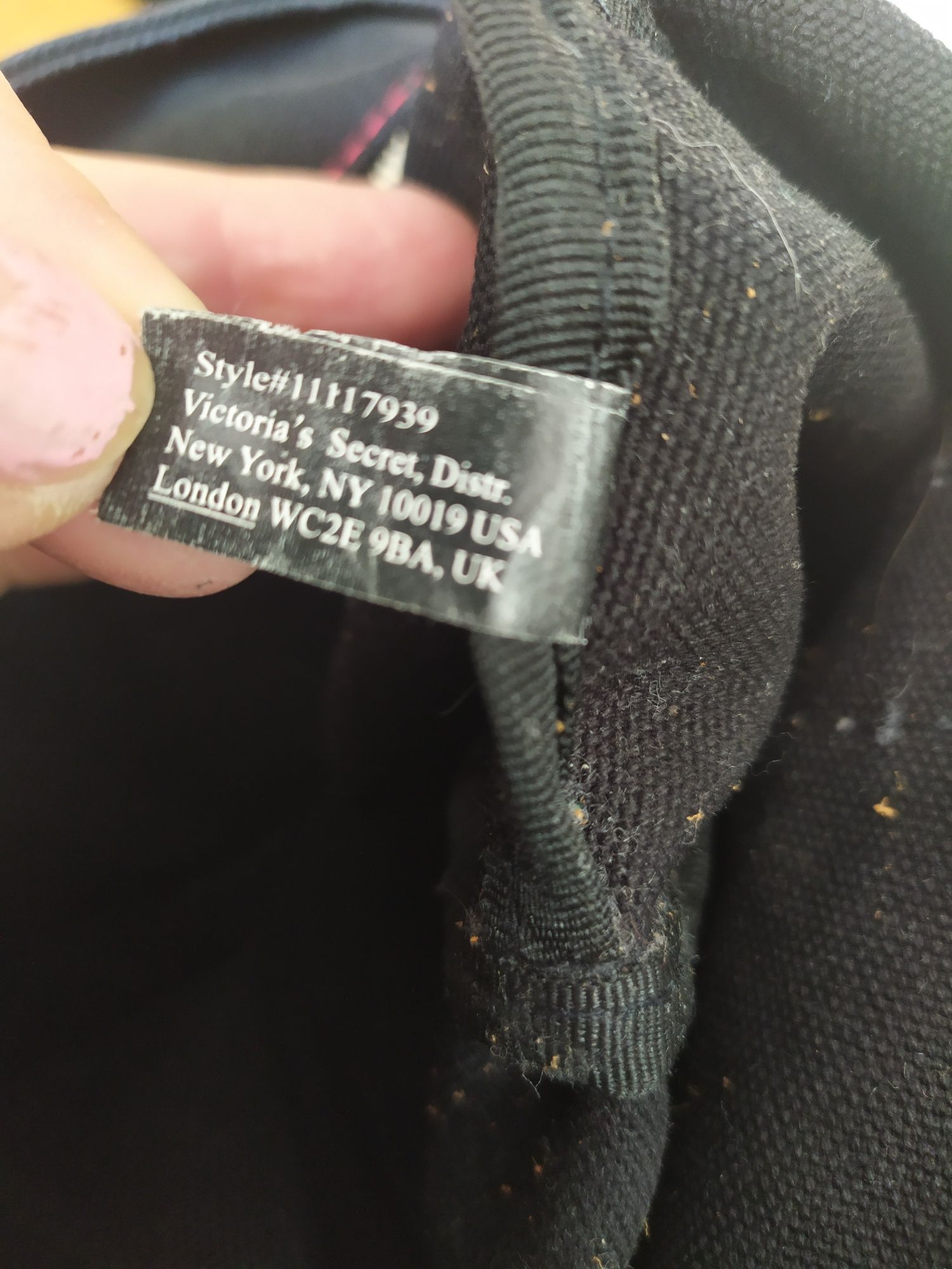 Torba tekstylna Victoria Secret czarna