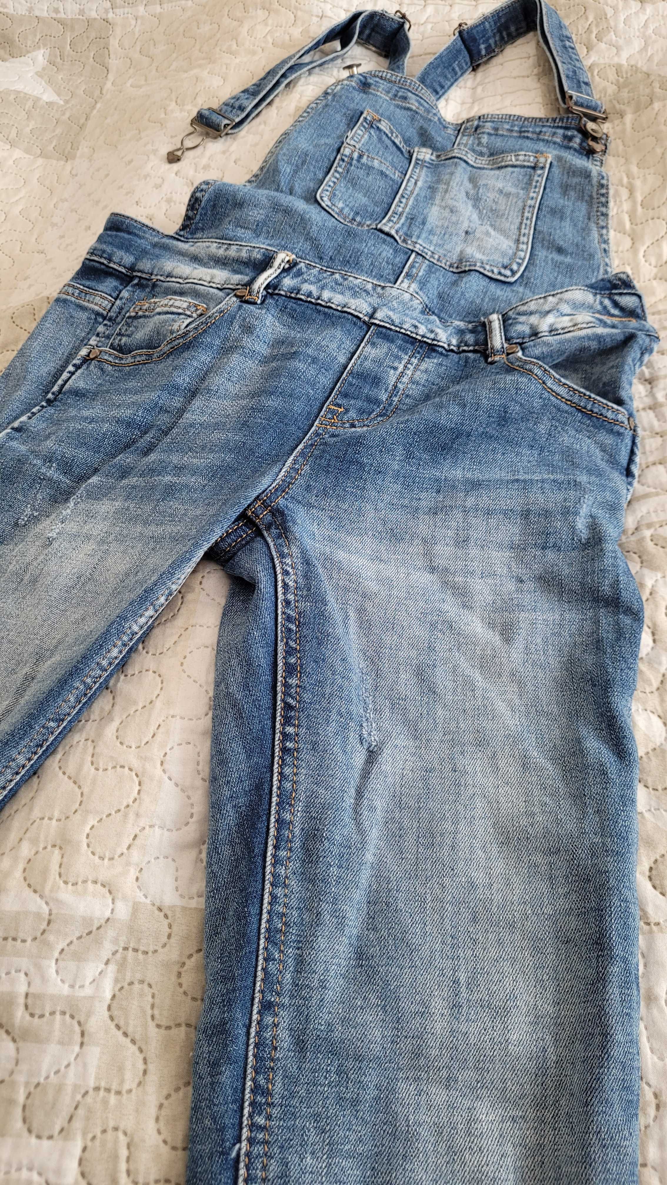 Ogrodniczki jeansowe skinny