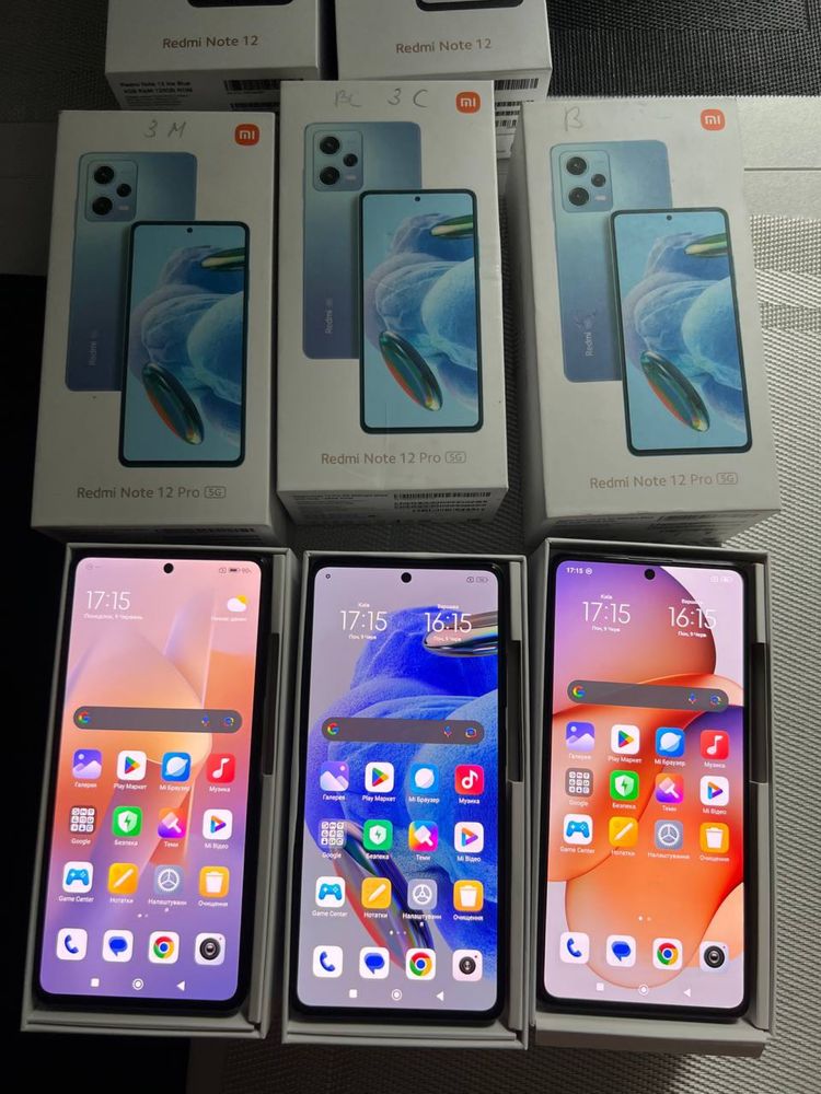 НОВІ смартфони Xiaomi Redmi Note 12 Pro 5G openbox з засвітом