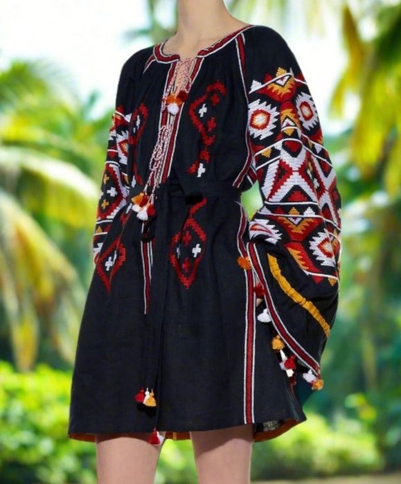 Вишиванка сукня в стилі бохо нова