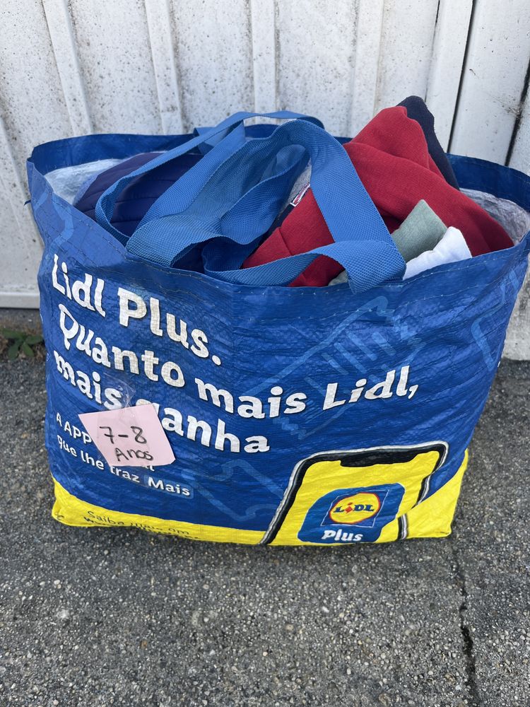 Saco de roupa 30L 7-8 anos