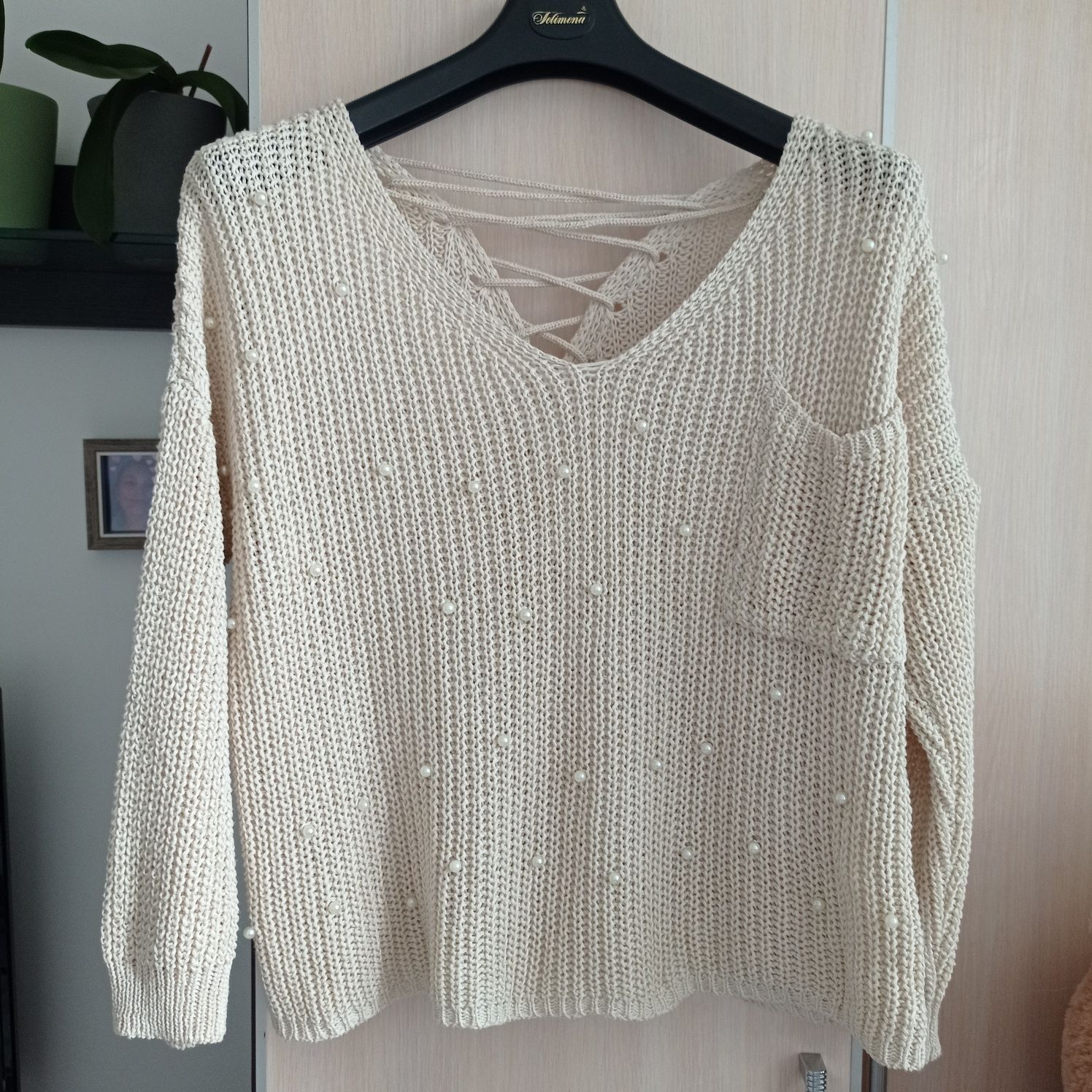 Sweter ażurowy oversize rozmiar M.