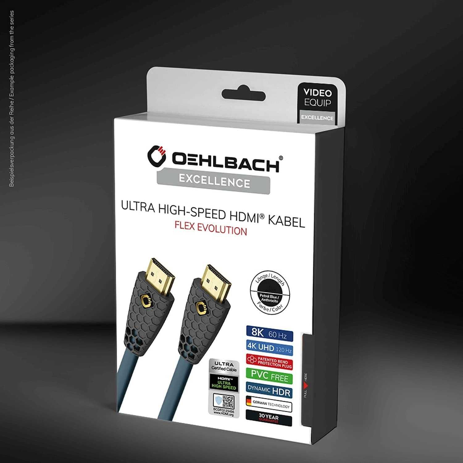 Oehlbach Flex Evolution kabel HDMI-HDMI 2.1 Ultra High Speed 8K 1,5m