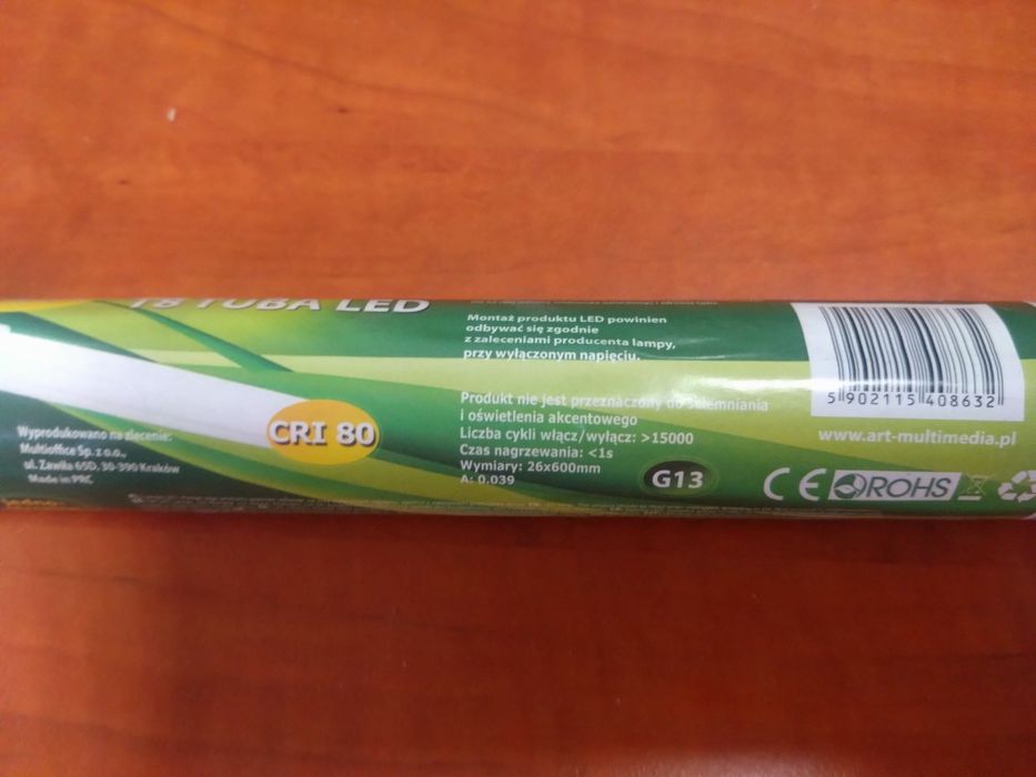 Świetlówka LED  800Lm