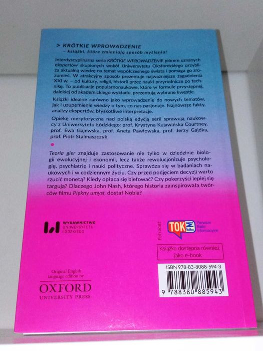 Ken Binmore. Teoria gier.