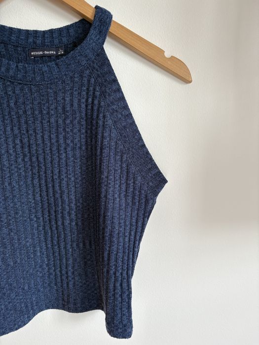 Top azul Bershka