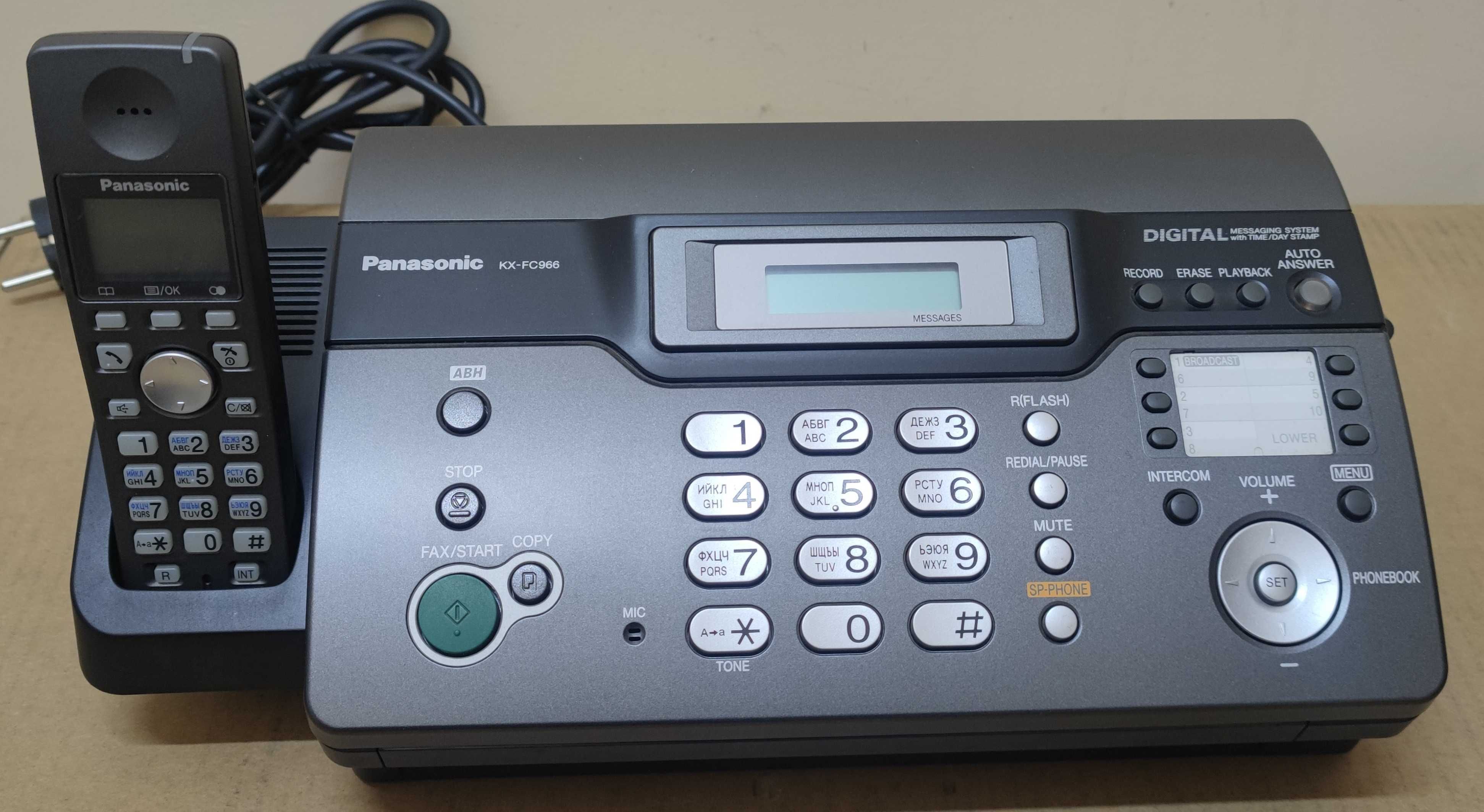 Факс Panasonic KX-FC966 з радіо трубкою