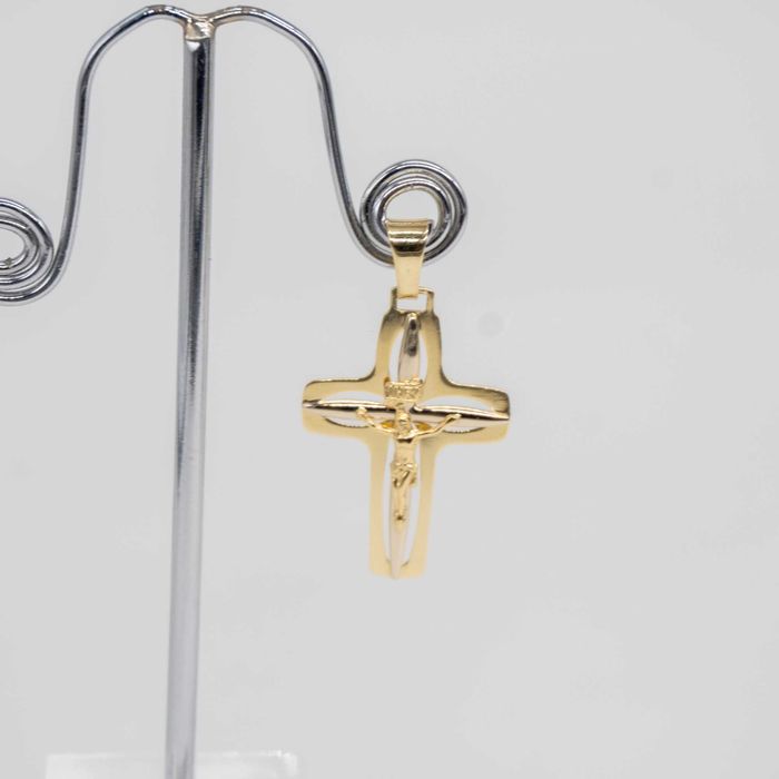 złota zawieszka 585 KRZYŻ krzyżyk 1,76 gram 37mm NOWY WYSYŁKA GRATIS