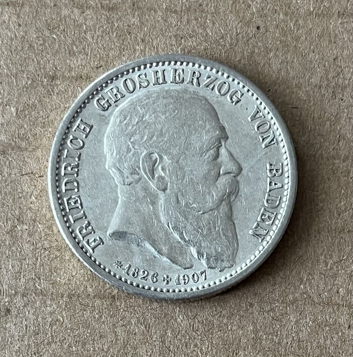 2 марки 1907 Баден, Німецька імперія