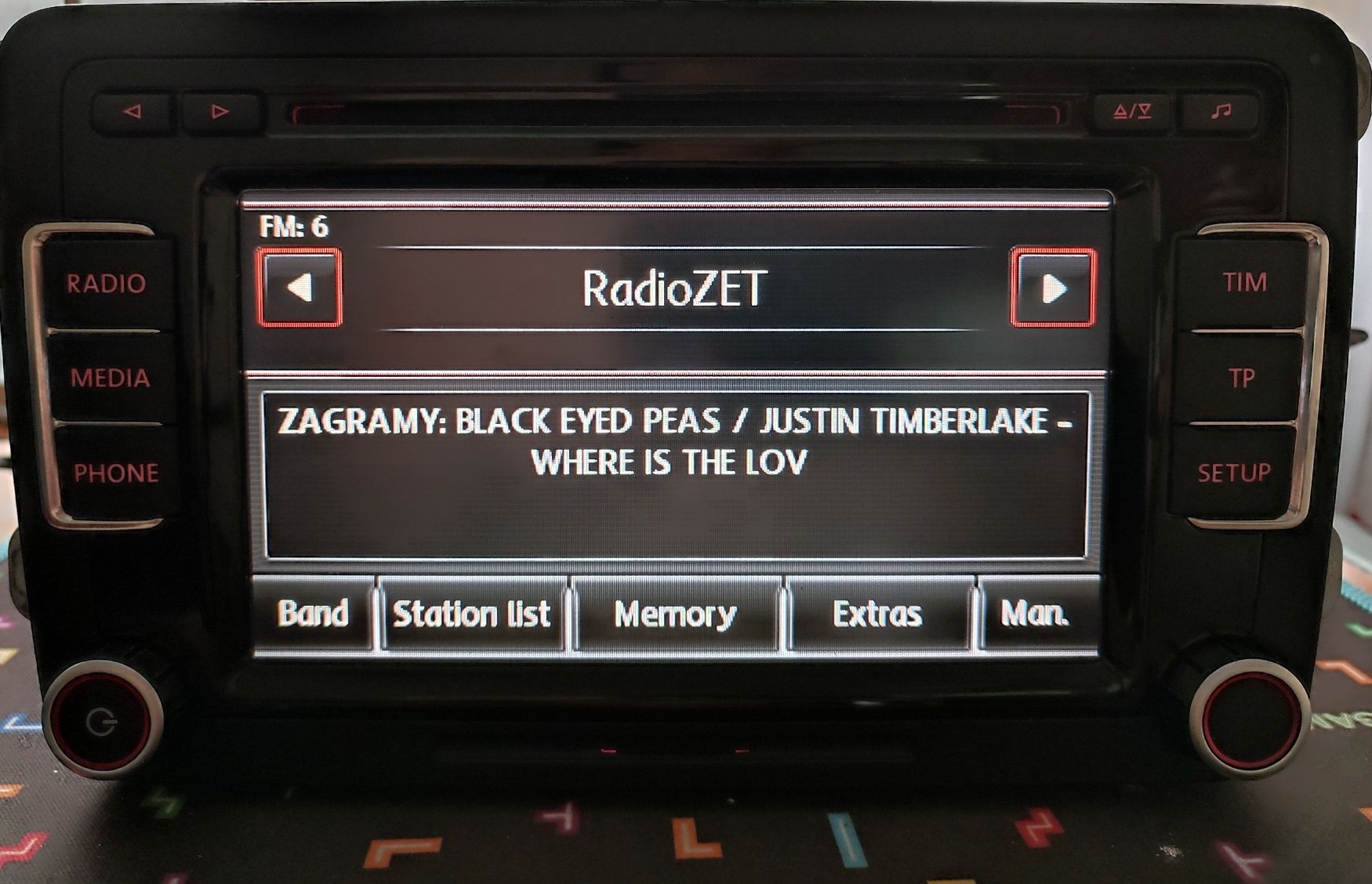 Radio VW Caddy Touran Golf Passat Bora Scirocco SEAT RCD 510